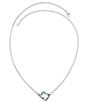 Color:White - Image 2 - Sterling Silver Texas Doublet Necklace