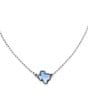Color:Blue - Image 2 - Sterling Silver Texas Doublet Necklace