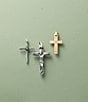 Color:Sterling Silver - Image 2 - The Old Rugged Cross Pendant Charm