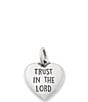 James Avery Trust In The Lord Heart Charm - Image 1