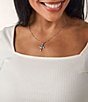 James Avery Tulip Cross Sterling Silver Charm - Image 2