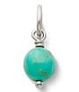 Color:Sterling Silver/Turquoise - Image 1 - Turquoise Bead Charm