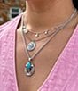 James Avery Turquoise Western Horseshoe Charm, Color:Sterling Silver/Turquoise - Image 2