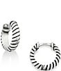James Avery Twisted Wire Sterling Silver Huggie Hoop Earrings - Image 1