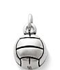 Color:Sterling Silver - Image 1 - Volleyball Sterling Silver Charm