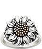 Color:Sterling Bronze - Image 1 - Wild Sunflower Ring