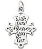 Color:Sterling Silver - Image 1 - With You Wherever You Go Charm