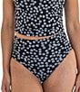 Janela Bay Daisy Mesh High Waist Pull-On Swim Bottom - Image 1