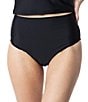 Janela Bay Solid High Waisted Pull-On Swim Bottom - Image 1