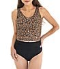 Janela Bay Solid Ribbed Texture High Waist Pull-On Swim Bottom - Image 4