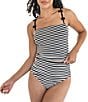 Janela Bay Stripe High Waist Pull-On Swim Bottom - Image 4