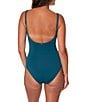 Jantzen Carmelita Solid Split V-Neck Tummy Control One Piece Swimsuit - Image 4