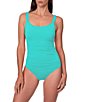 Jantzen Jolie Solid Square Neck Underwire Tummy Control One Piece Swimsuit - Image 3