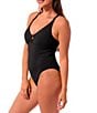 Jantzen Paris Solid Ring V-Neck Tummy Control One Piece Swimsuit - Image 6