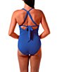 Jantzen Solid Amelie Surplice V-Neck Underwire Tummy Control Wrap One Piece Swimsuit - Image 3