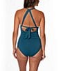 Jantzen Solid Amelie Surplice V-Neck Underwire Tummy Control Wrap One Piece Swimsuit - Image 2