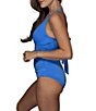 Jantzen Solid Amelie Surplice V-Neck Underwire Tummy Control Wrap One Piece Swimsuit - Image 3