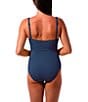 Jantzen Solid Donna Wrap Shirred Tummy Control One Piece Swimsuit - Image 2