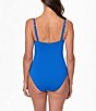 Jantzen Solid Donna Wrap Shirred Tummy Control One Piece Swimsuit - Image 2