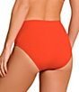 Jantzen Solid Louise V-Neck Underwire Shirred Tankini Swim Top & Solid Core Tummy Control High Waist Swim Bottom - Image 5