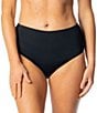 Jantzen Solid Side Shirred High Waist Swim Bottom - Image 1