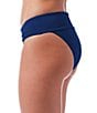 Jantzen Solid Split V-Neck Underwire Midkini Swim Top & Solid Convertible Hipster Swim Bottom - Image 6