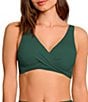 Jantzen Solid Surplice Neck Underwire Bralette Swim Top - Image 4