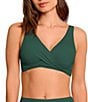 Jantzen Solid Surplice Neck Underwire Bralette Swim Top - Image 6