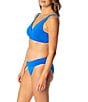 Jantzen Solid Surplice Neck Underwire Bralette Swim Top - Image 3