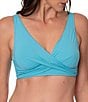 Jantzen Solid Surplice Neck Underwire Bralette Swim Top - Image 6