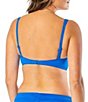 Jantzen Solid Surplice Underwire Bralette Swim Top & Stitch Foldover Hipster Swim Bottom - Image 4