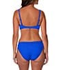 Jantzen Solid Surplice Underwire Bralette Swim Top & Stitch Foldover Hipster Swim Bottom - Image 2
