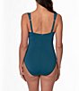 Jantzen Solid Surplice V-Neck Tummy Control Shirred One Piece Swimsuit - Image 5