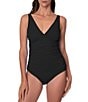 Jantzen Solid V-Neck Underwire Tankini Swim Top - Image 6