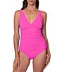 Jantzen Solid V-Neck Underwire Tankini Swim Top - Image 3