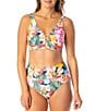 Jantzen Sunset Dream Vera Underwire Surplice Swim Top - Image 3