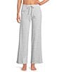 Jasmine & Ginger Brushed Knit Elastic Waist Coordinating Sleep Pants - Image 1