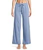 Jasmine & Ginger Brushed Knit Elastic Waist Coordinating Sleep Pants - Image 5