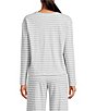 Jasmine & Ginger Brushed Knit Long Sleeve Coordinating Sleep Top - Image 2