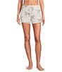Jasmine & Ginger Cheetah Print Drawstring Coordinating Knit Sleep Shorts, Color:Cheetah Print - Image 1