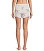 Jasmine & Ginger Cheetah Print Drawstring Coordinating Knit Sleep Shorts, Color:Cheetah Print - Image 2