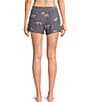 Jasmine & Ginger Cheetah Print Drawstring Coordinating Knit Sleep Shorts - Image 2