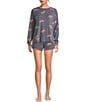 Jasmine & Ginger Cheetah Print Drawstring Coordinating Knit Sleep Shorts - Image 3
