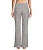 Jasmine & Ginger Grey Leopard Print Brushed Waffle Knit Long Coordinating Pants - Image 2