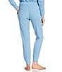Jasmine & Ginger Solid Brushed Waffle Coordinating Sleep Joggers, Color:Dusk Blue - Image 2