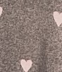 Jasmine & Ginger Staggered Hearts Print Brushed Knit Long Sleeve Coordinating Hoodie, Color:Staggered Hearts - Image 4