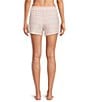 Jasmine & Ginger Striped Print Drawstring Coordinating Knit Sleep Shorts - Image 2