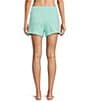 Jasmine & Ginger Washed French Terry Drawstring Tie Coordinating Sleep Short - Image 2