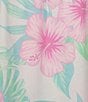 Color:Hibiscus - Image 3 - Woven Drawstring Tie Coordinating Hibiscus Print Sleep Shorts