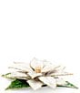 Jay Strongwater Holiday Collection White Poinsettia Tabletop Object - Image 1